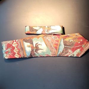 MEN'S TIE, WESTERN THEME